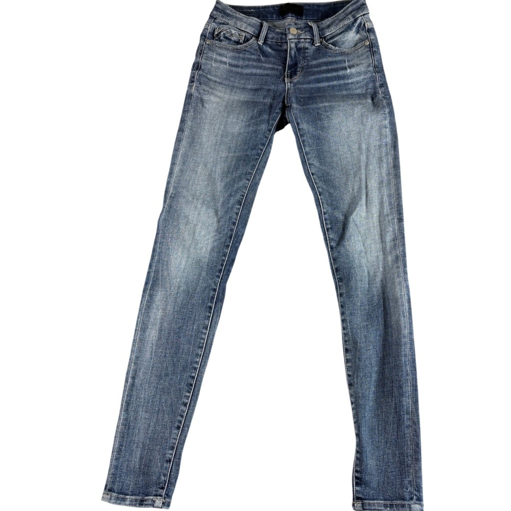Buckle Black Fit No 53 Skinny Jeans Womens 25 Blue Medium Wash Stretch‎ Mid Rise